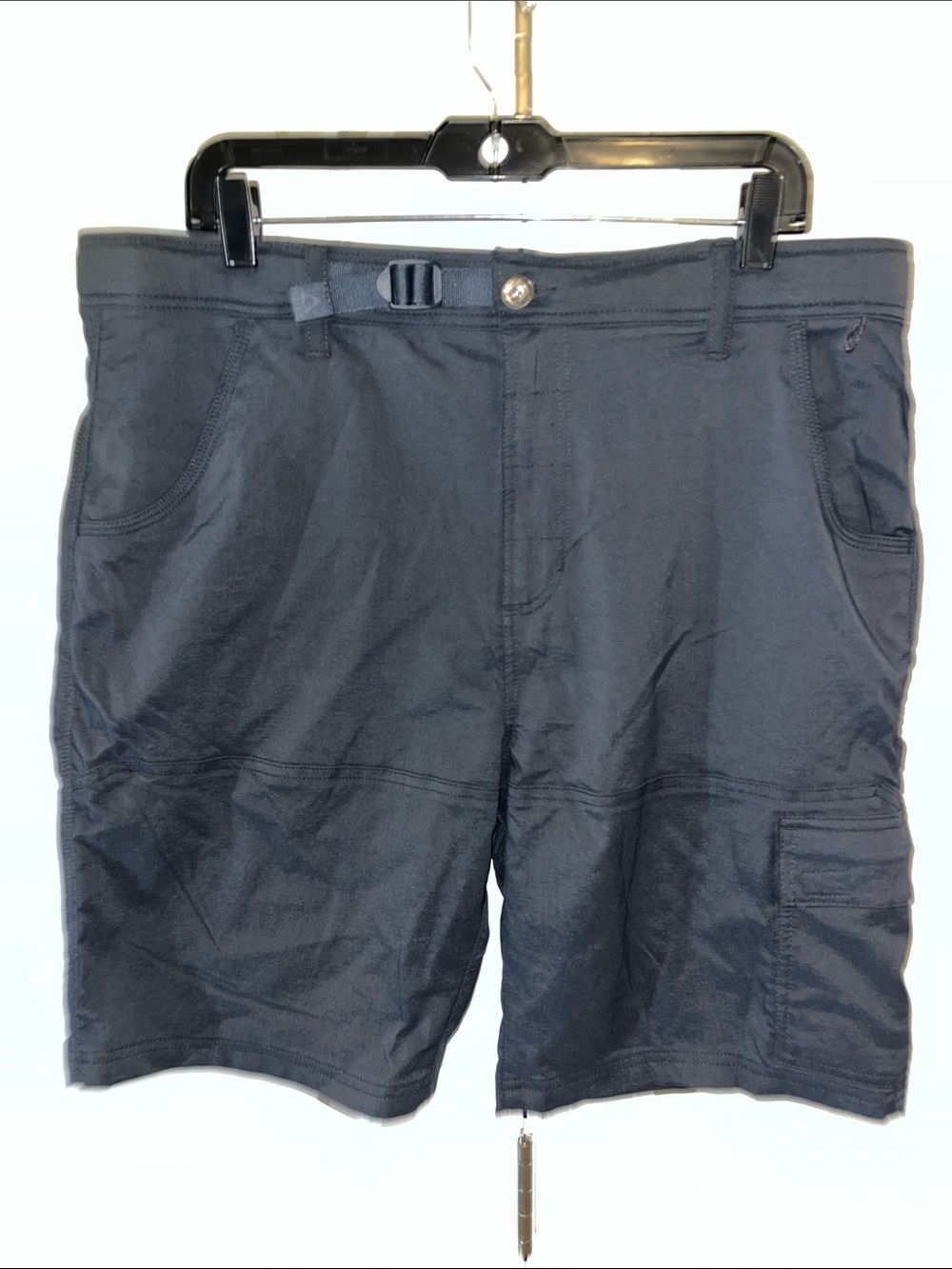 Gerry Men's nylon/spandex Gray cargo mega pocket on the go hiking trail shorts